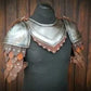 Medieval Knight Shoulder Armor - Pair of Pauldrons and Gorget for LARP and SCA Costume