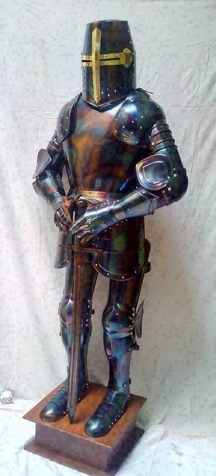 Medieval Knight Wearable Suit Of Armor Crusader Combat Full Body Armour Costume - Retro Handicrafts