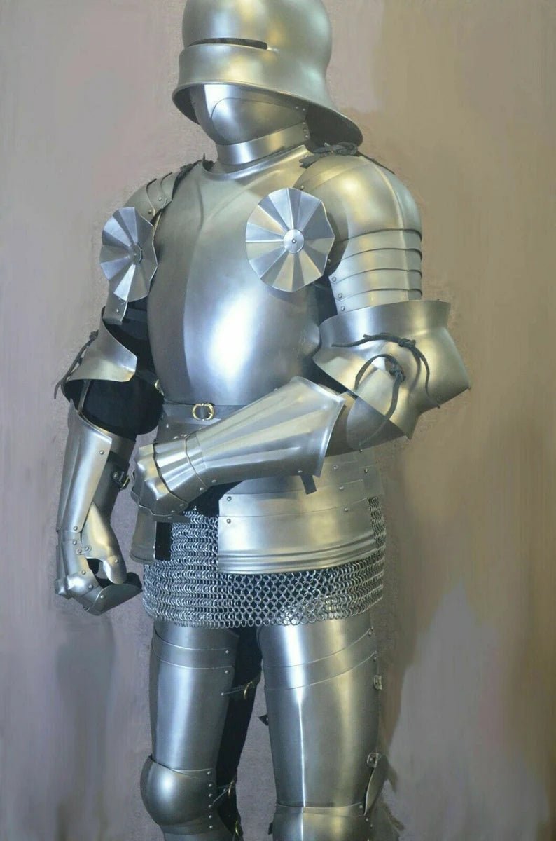 Medieval Knight Wearable Suit Of Armor Crusader Gothic Full Body Armour Suit - Retro Handicrafts