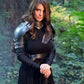 Medieval Lady Gorget With Set Of Pauldron Wearable Protective Metal Armor Set - Retro Handicrafts