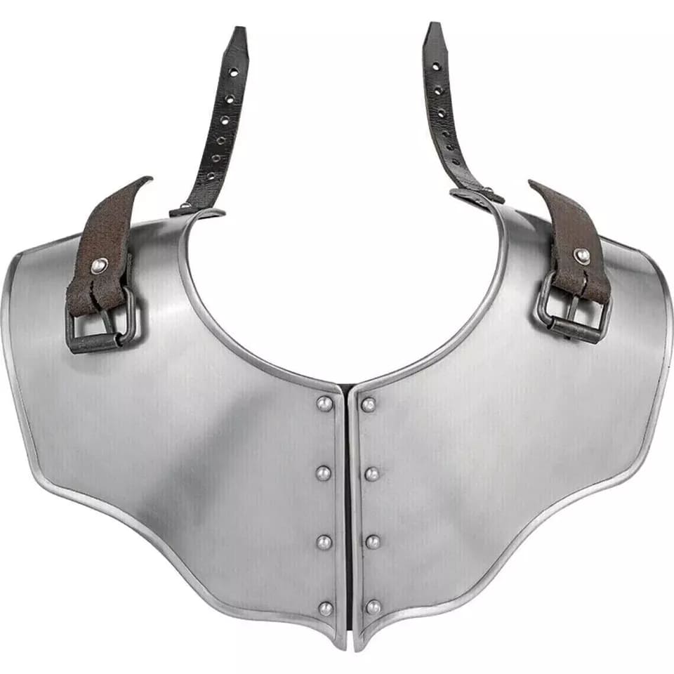 Medieval Lambert Gorget Gothic Neck Armor for LARP & Halloween - Retro Handicrafts