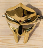 Medieval MF DOOM Mask Mad - villain Mild Halloween Steel brass Shine Armor Mask - Retro Handicrafts