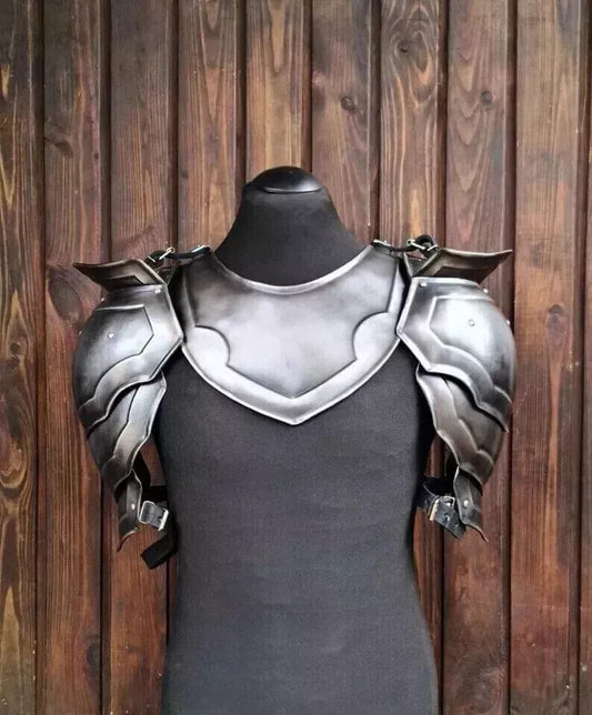 Medieval Pauldrons & Shoulder Gorget Armor for LARP & Reenactment - Retro Handicrafts