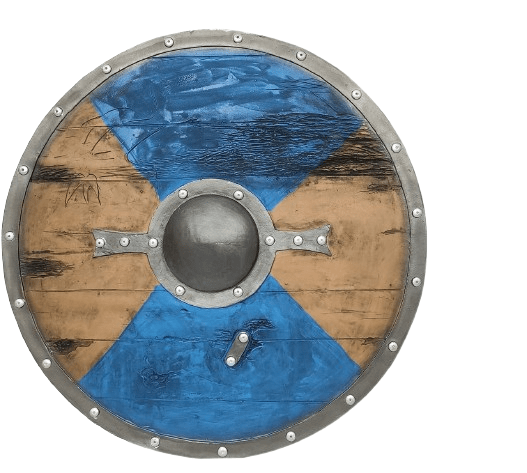 Medieval Round Shield - Viking Cosplay and Battle - Ready Armor - Fully Functional 24 - Inch Shield - Retro Handicrafts