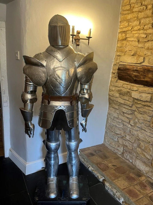 Medieval silver knight suit of Armor - Full Body Armor Costume - Retro Handicrafts