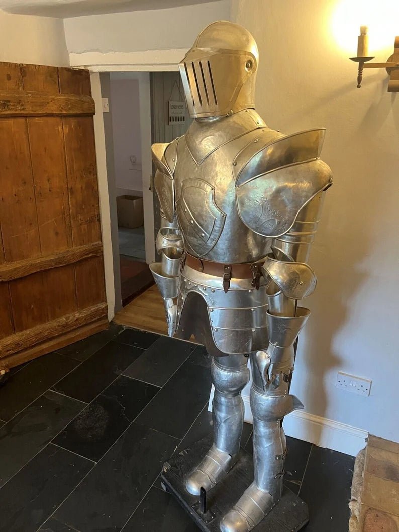 Medieval silver knight suit of Armor - Full Body Armor Costume - Retro Handicrafts