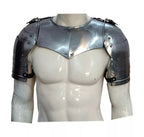 Medieval Steel Gorget & Shoulder Pauldrons Armor for LARP - Retro Handicrafts