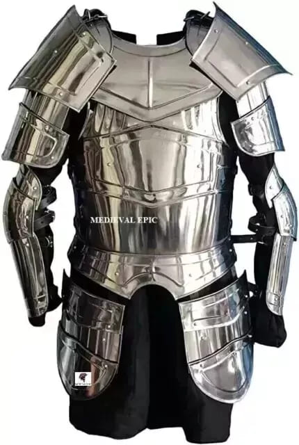 Medieval Steel Half Body Armor: Knight Cosplay for Halloween - Retro Handicrafts