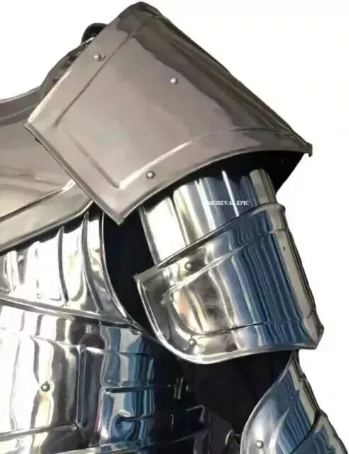 Medieval Steel Half Body Armor: Knight Cosplay for Halloween - Retro Handicrafts