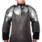 Medieval Steel LARP Pauldrons and Gorget Set for Historical Reenactments and Cosplay