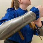 Medieval Steel Pauldrons, Gorget & Bracers Set LARP Armor - Retro Handicrafts