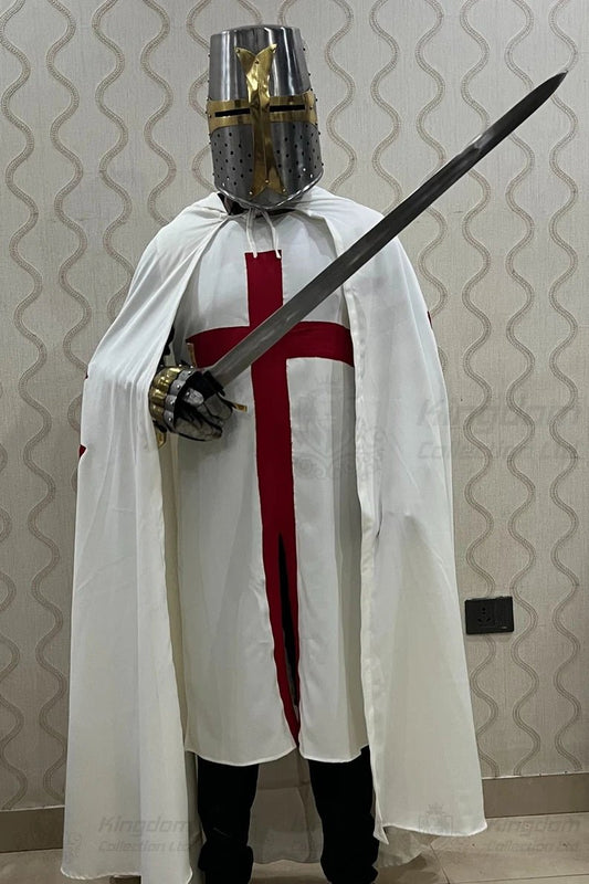 Medieval Templar Knight Costume Christmas Costume Templar Crusader Night Costume Perfect Christmas Costume - Retro Handicrafts