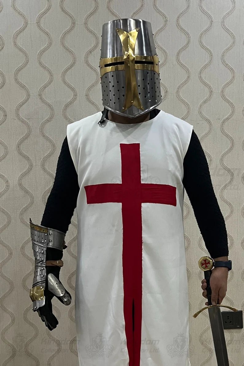 Medieval Templar Knight Costume Christmas Costume Templar Crusader Night Costume Perfect Christmas Costume - Retro Handicrafts