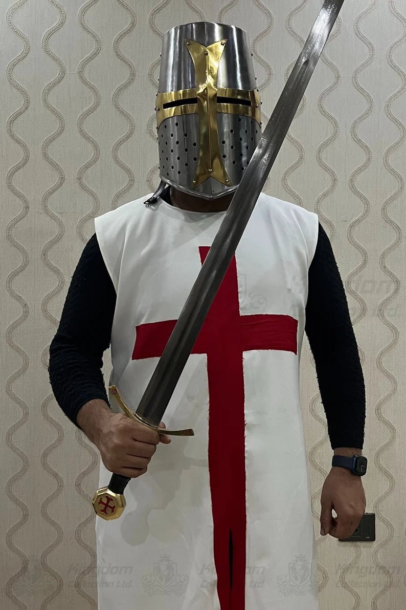 Medieval Templar Knight Costume Christmas Costume Templar Crusader Night Costume Perfect Christmas Costume - Retro Handicrafts