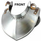 Medieval Templar Knights Standing Collar Gorget 18G Armor with Shiny Metal Finish