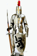 Medieval Templar Suit Of Armour ~ Knight Battle Warrior Armour - Retro Handicrafts