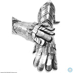 Medieval Warrior Steel Gothic Knight Style Warrior Functional Gloves & Gauntlets | Brass Accent - Retro Handicrafts