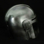 Metal Steel Mandalorian Helmet With Liner and Chin Strap For LARP/Cosplay/Role Play Halloween Costume - Retro Handicrafts