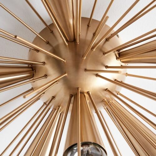 Mid Century Brass Sputnik Flush Mount Urchin Wall Sconce Lamps Lights Fixtures - Retro Handicrafts