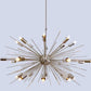 Mid Century Sputnik Chandelier SPURCHIN , Handmade Urchin Chandelier Polished Chrome Ceiling Light 24 light 36" - Retro Handicrafts