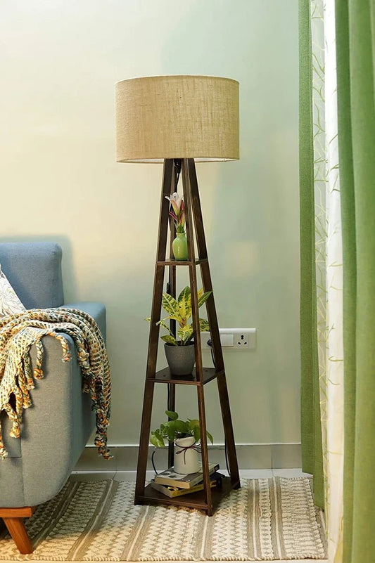 Modern Decorative floor lamp used to display Planter, Books and other Creative Article - Retro Handicrafts