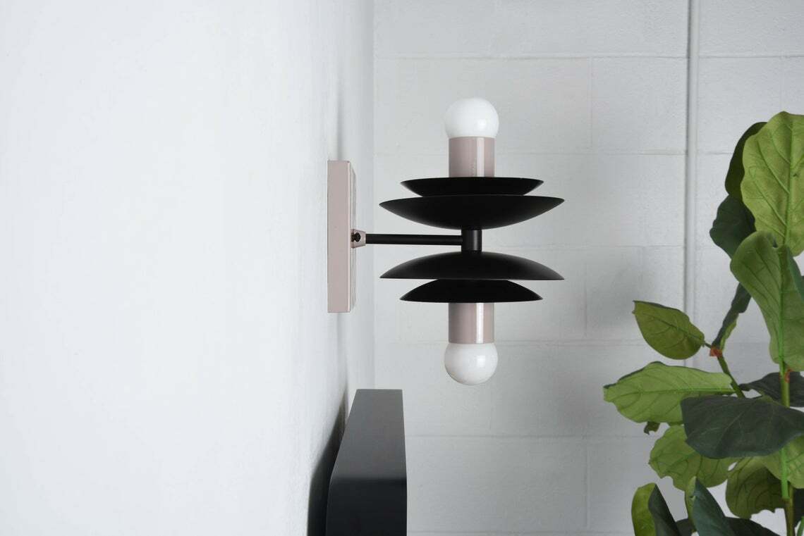 Modern Wall Light Dual Wall Sconce Brass Mid Century Industrial Wall Fixture Lamp - Retro Handicrafts