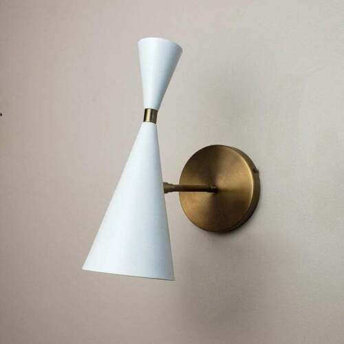 Monolith Reading Modern Adjustable Enamel Lamp, Mid Century Wall Fixture Sconces - Retro Handicrafts