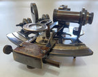 Nautical 5" Solid Brass Working Navigational KELVIN & HUGES LONDON 1917 Sextant In Black Antique - Retro Handicrafts