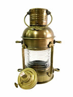 Nautical Antique 10" Ship Lamp Boat Oil Lantern Maritime Collectible Home/Office Decor - Retro Handicrafts