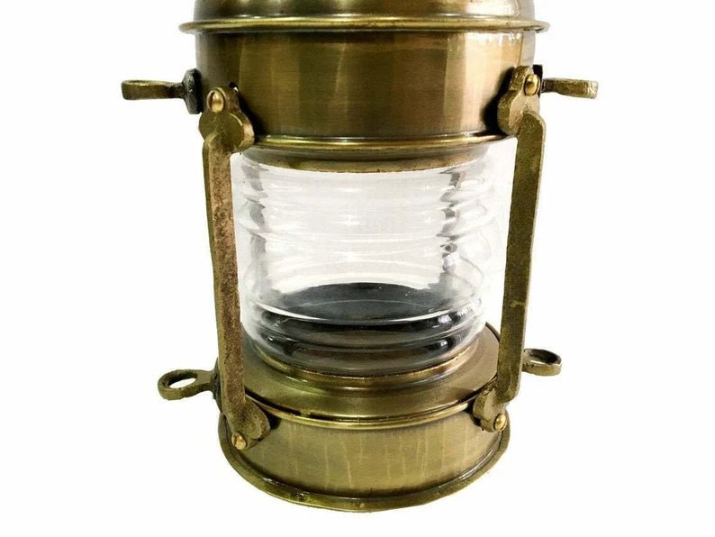 Nautical Antique 10" Ship Lamp Boat Oil Lantern Maritime Collectible Home/Office Decor - Retro Handicrafts