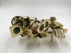Nautical Brass 5" Sextant With Beautiful Designer Wooden Box - Retro Handicrafts