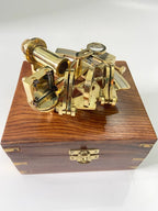 Nautical Brass Sextant With Wooden Box | Navigational Sextant | Real Sextant | Vintage Antique Marine Sextant | Collectible Gift - Retro Handicrafts