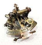 Nautical Compass Sextant Telescope Astrolabe Ship's Instruments with box - Retro Handicrafts