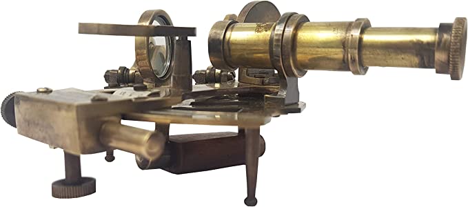Nautical - Sextant Brass Navigation Instrument (4 inches, Antique Patina) - Retro Handicrafts