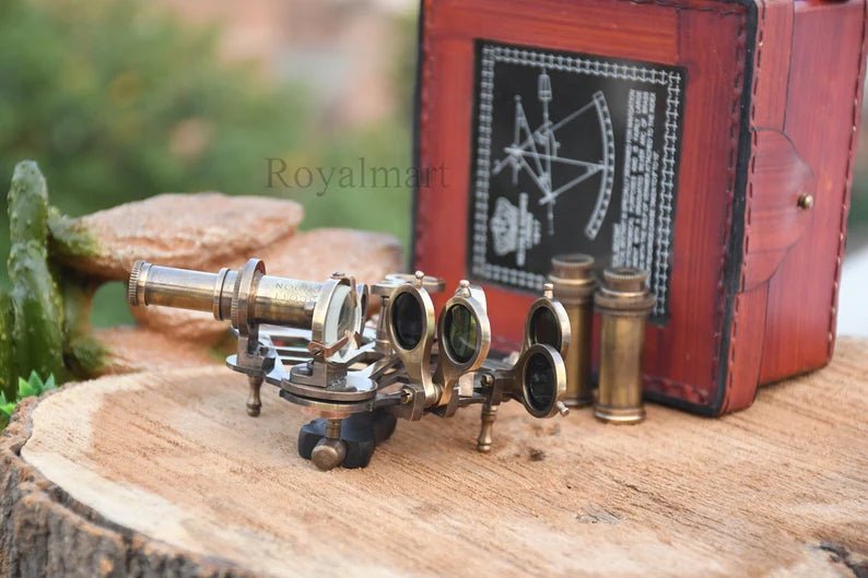 Nautical sextant brass solid working handmade antique boat navigation vintage - Retro Handicrafts