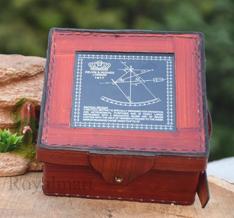 Nautical sextant brass solid working handmade antique boat navigation vintage - Retro Handicrafts