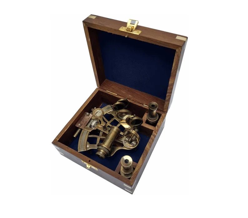 Nautical sextant brass solid working handmade antique boat navigation vintage - Retro Handicrafts