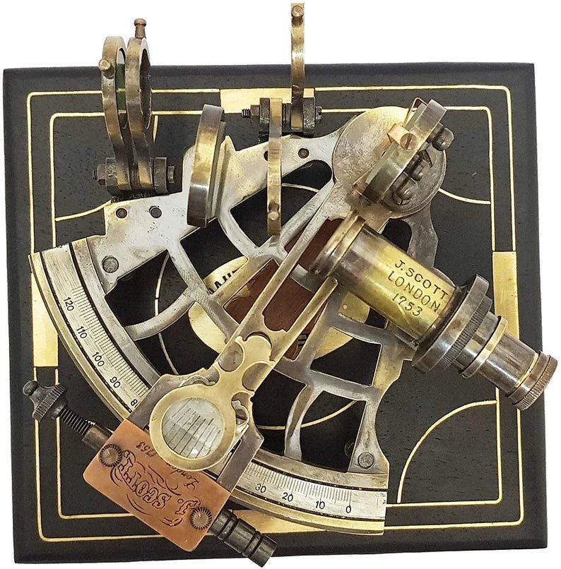Nautical Sextant Large Brass Navigation Instrument Sextant - Retro Handicrafts