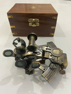 Nautical Solid Brass Kelvin N Huges Working Navigational Sextant - Retro Handicrafts