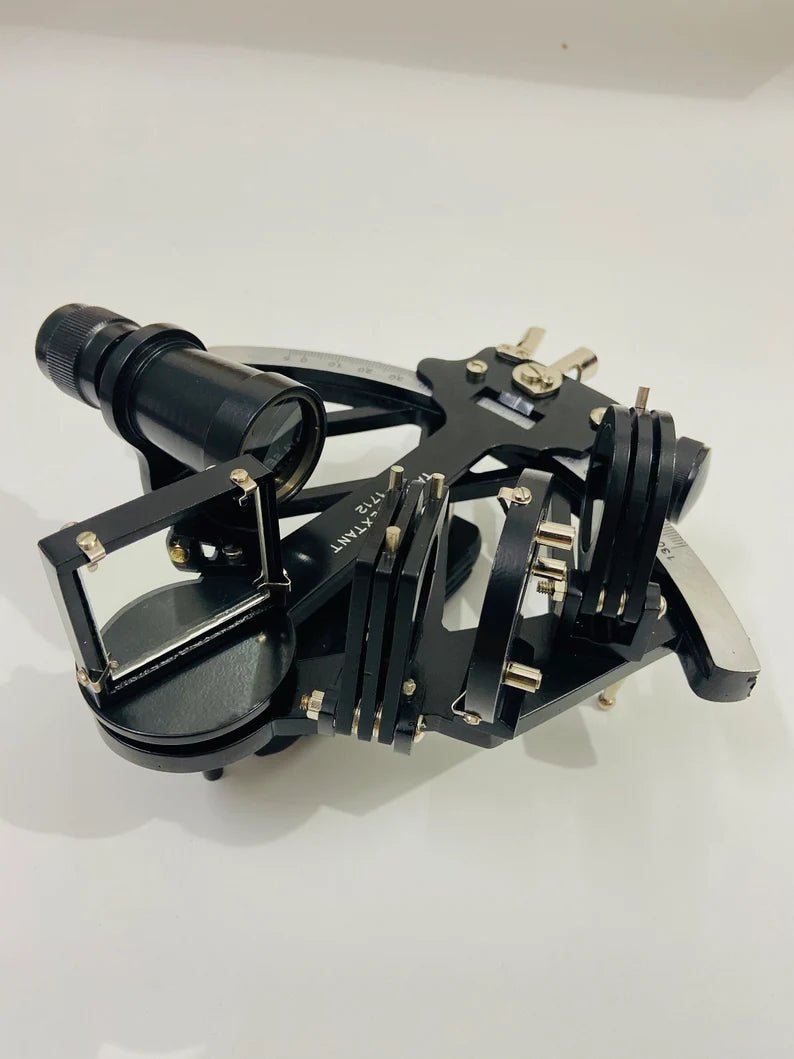 Nautical Tamaya Sextant 1712 | Working Sextant | Marine 9" Sextant With Black Powder Coated in Aluminum - Retro Handicrafts