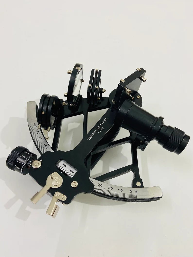 Nautical Tamaya Sextant 1712 | Working Sextant | Marine 9" Sextant With Black Powder Coated in Aluminum - Retro Handicrafts