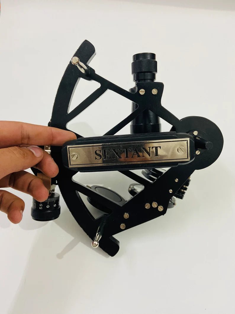 Nautical Tamaya Sextant 1712 | Working Sextant | Marine 9" Sextant With Black Powder Coated in Aluminum - Retro Handicrafts