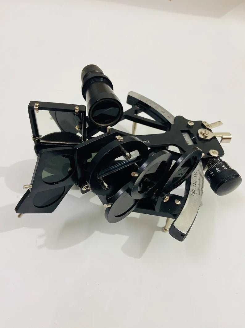Nautical Tamaya Sextant 1712 | Working Sextant | Marine 9" Sextant With Black Powder Coated in Aluminum - Retro Handicrafts