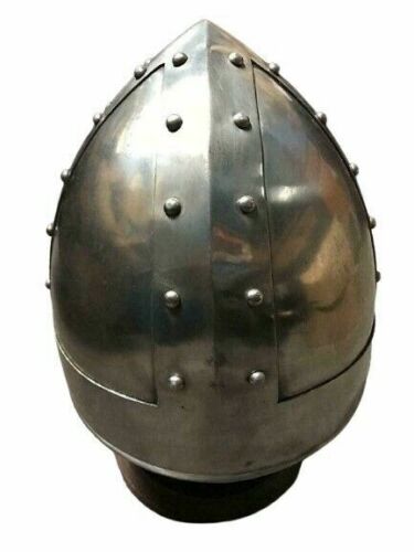 Norman Helmet Viking Armor Medieval 18 Gauge Steel Collectible Replica gift - Retro Handicrafts
