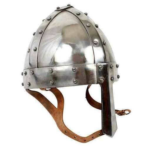 Norman Helmet Viking Armor Medieval 18 Gauge Steel Collectible Replica gift - Retro Handicrafts