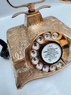 Old Telephone Brass Antique Properly Work and historical telephone - Retro Handicrafts