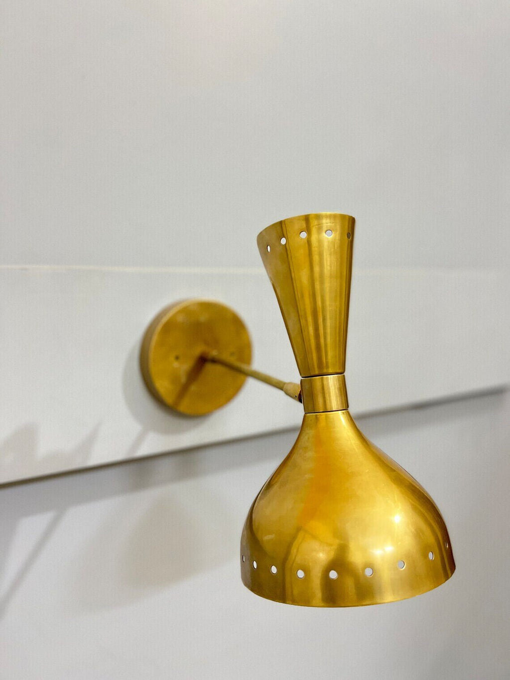 Pair of 1950s Italian Diablo Wall Lights, Stilnovo Style Wall Sconce Wall Light - Retro Handicrafts