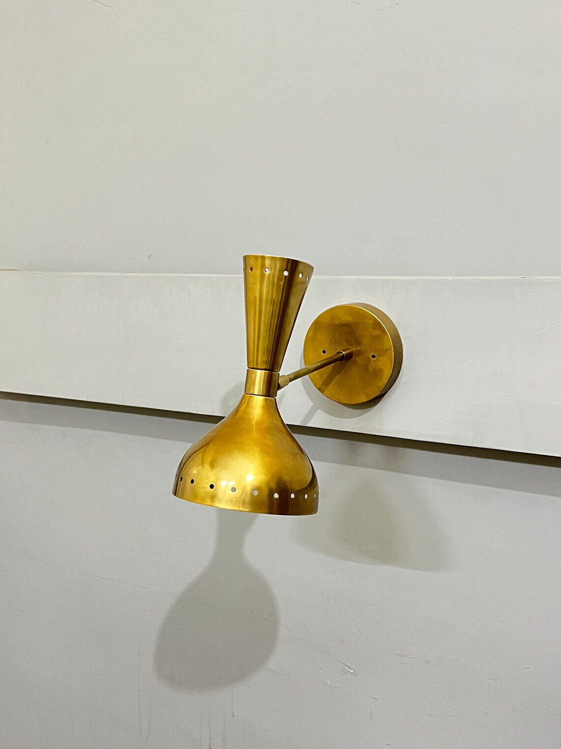 Pair of 1950s Italian Diablo Wall Lights, Stilnovo Style Wall Sconce Wall Light - Retro Handicrafts