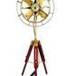 Pedestal Fan - Antique Tripod Fan With Modern Look Wooden Tripod Stand For Living Room - Retro Handicrafts