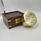 Personalized Brass Compass with Wooden Box | Engraved Compass for Dad | Anniversary & Christmas Gift - Retro Handicrafts